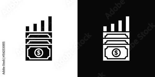 capital gain icon symbol. simple design editable.