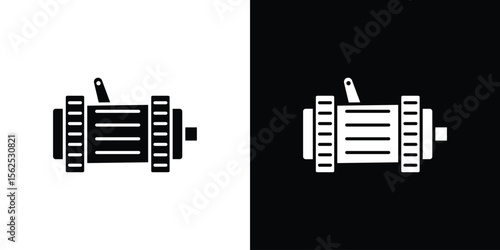 Car alternator icon symbol. simple design editable.