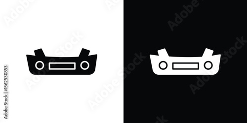 Car bumper icon symbol. simple design editable.