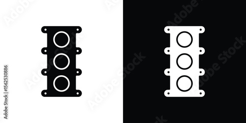 Car gasket icon symbol. simple design editable.