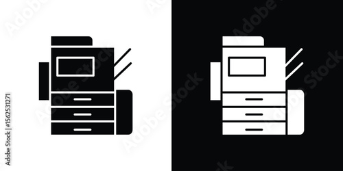 Copier icon symbol. simple design editable.