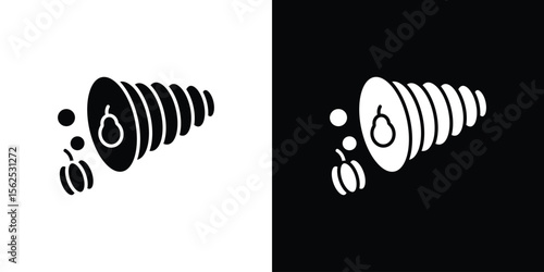 Cornucopia icon symbol. simple design editable.