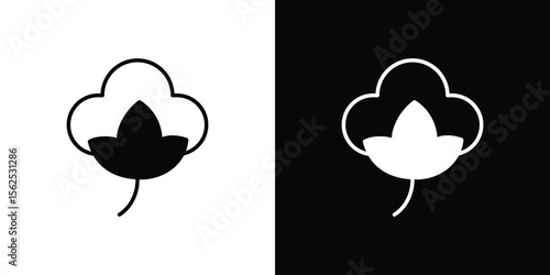 Cotton icon symbol. simple design editable.