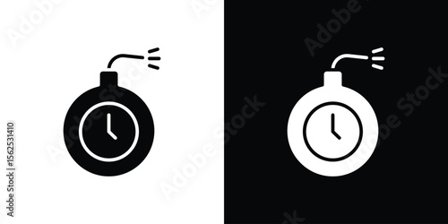 Deadline icon symbol. simple design editable.