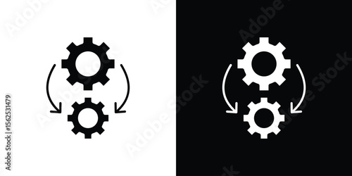 Devops icon symbol. simple design editable.