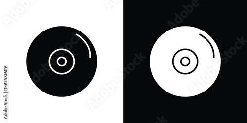 DVD icon symbol. simple design editable.