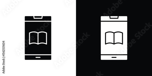 Ebook icon vector, Symbol, logo illustrations