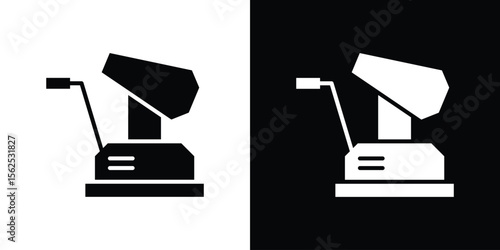 Floor sanding machine icon symbol. simple design editable.