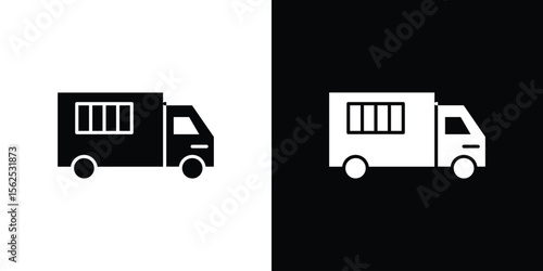 Food truck icon symbol. simple design editable.