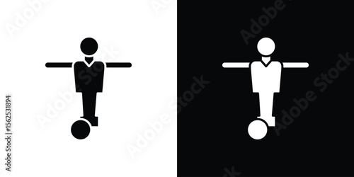 Foosball icon symbol. simple design editable.