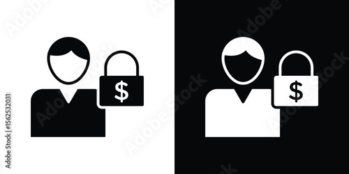 Guarantor icon symbol. simple design editable.