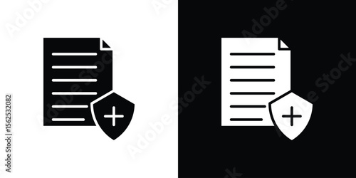 Health insurance icon symbol. simple design editable.