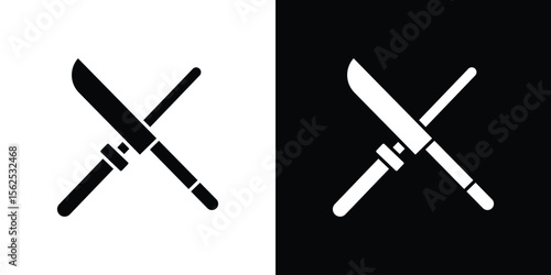 Knife sharpener icon symbol. simple design editable.