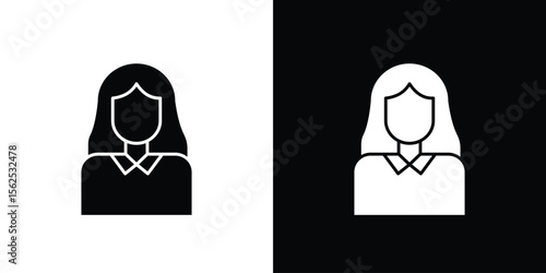 Lawyer icon symbol. simple design editable.