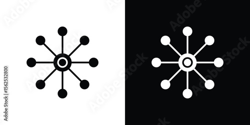 Multichannel icon symbol. simple design editable.