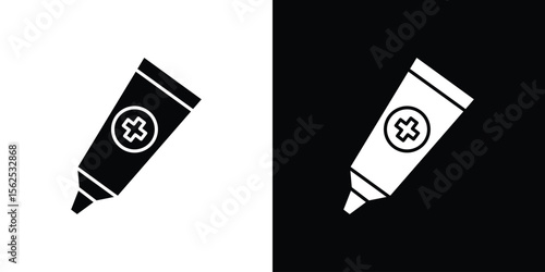 Ointment icon symbol. simple design editable.