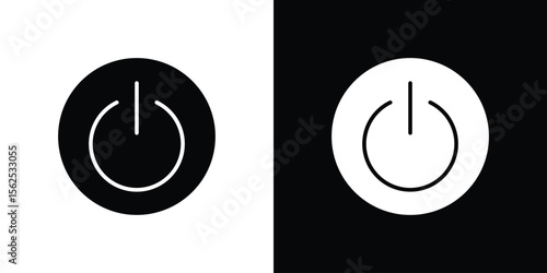 Power icon symbol. simple design editable.