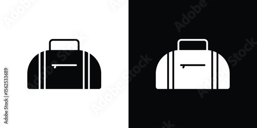 Sports bag icon symbol. simple design editable.