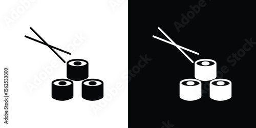 Sushi icon vector, Symbol, logo illustrations