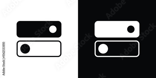 Switch icon symbol. simple design editable.