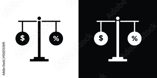 Taxes icon symbol. simple design editable.