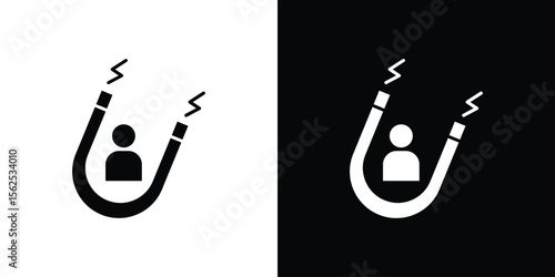 User engagement icon symbol. simple design editable.