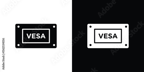 Vesa icon symbol. simple design editable.