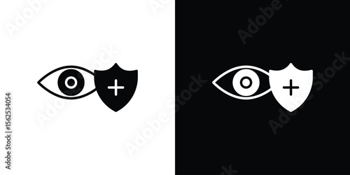 Vision insurance icon symbol. simple design editable.