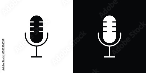 Voice recording icon symbol. simple design editable.