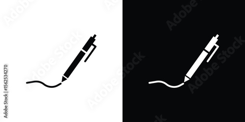 Write icon symbol. simple design editable.