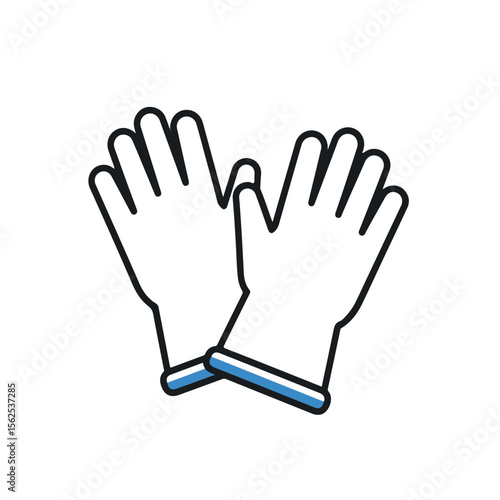 Pair of protective gloves, essential gear for safety and protection.