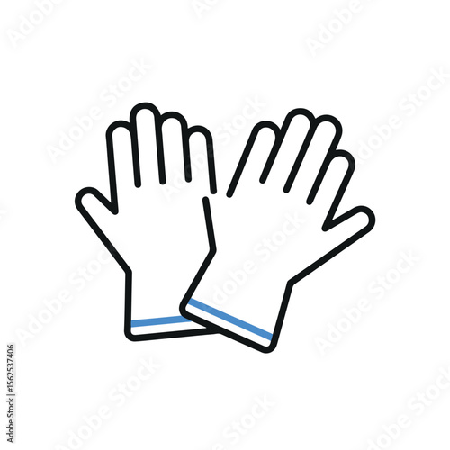 A Pair of Protective Work Gloves.