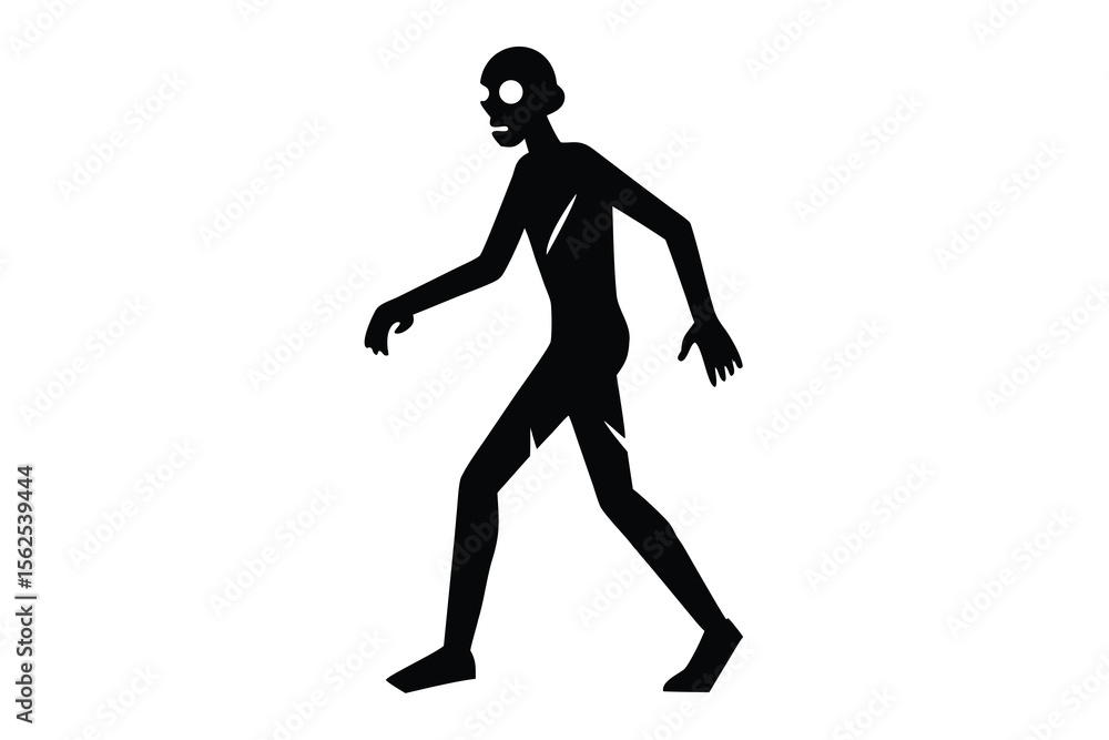 walking zombie black and white walking zombie black and white