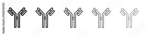 Antibody icon vector, Symbol, logo illustrations