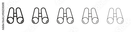 Binoculars icon vector, Symbol, logo illustrations
