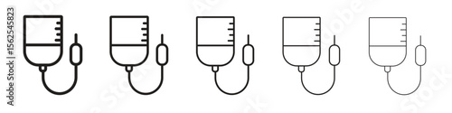 Intravenous icon logo set concept stock vector illustration.