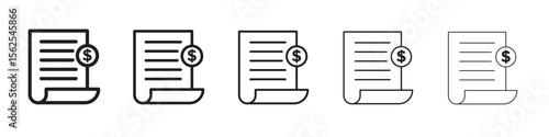 Invoice icon vector, Symbol, logo illustrations