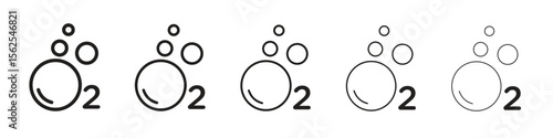 Oxygen O2 icon vector, Symbol, logo illustrations