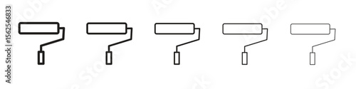 Paint roller icon vector, Symbol, logo illustrations