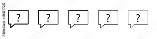 Question icon vector, Symbol, logo illustrations