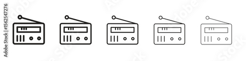 Radio icon vector, Symbol, logo illustrations