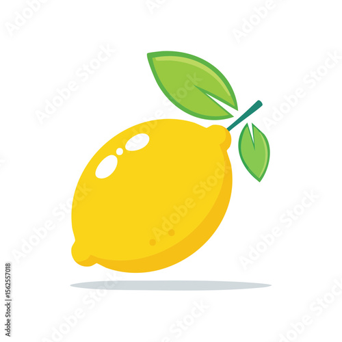 Lemon Fruit Food Icon on a ...