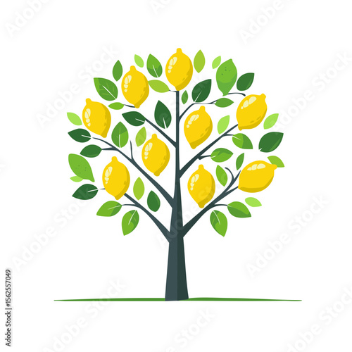 Lemon Tree Icon on a Transp...