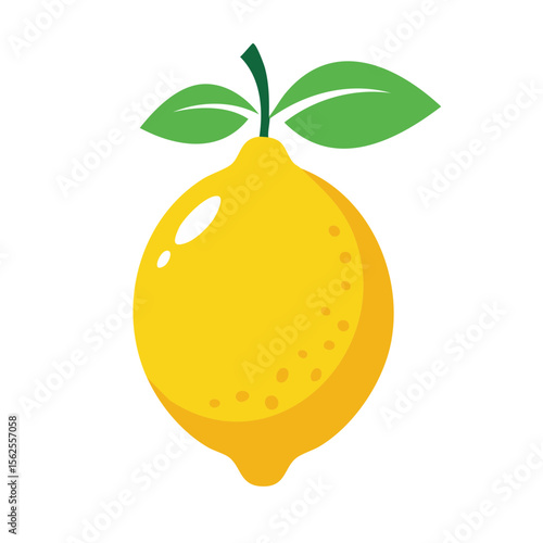 Lemon Fruit Food Icon on a ...