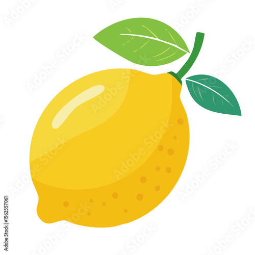 Lemon Fruit Food Icon on a ...
