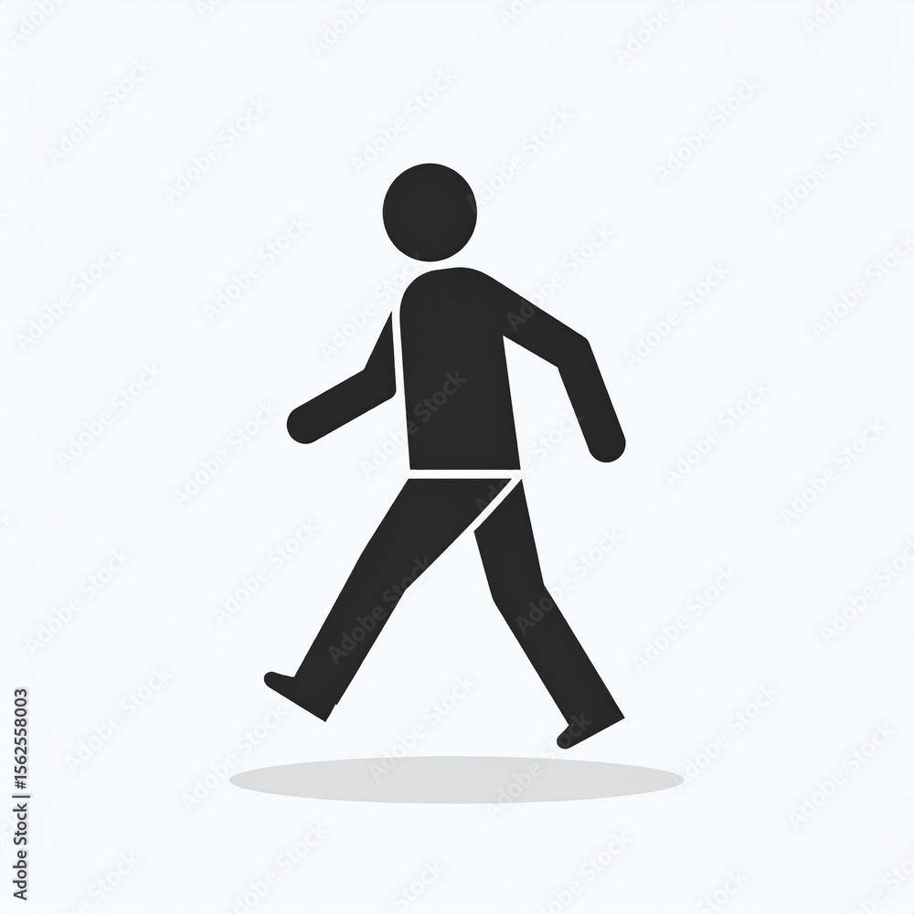 A person walking or walk sign flat icon for apps and websites A person walking or walk sign flat icon for apps and websites