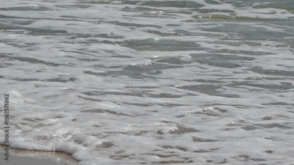 Ocean Swells Foamy Waves Crashing on the Shore Footage. Ocean Swells Foamy Waves Crashing on the Shore Footage.