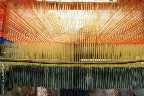 Kanchipuram silk saree weaving process