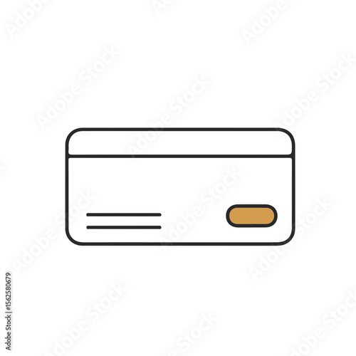 Hotel keycard for room access in minimalist design with neutral colors  