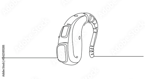Wearable fitness tracker in minimalist line art design